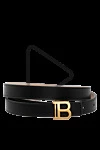  Balmain - buckle with brand logo. 100% genuine leather. buckle. Country of manufacture: Italy. Care: specialized cleaning - photo 4