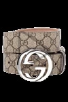 Gucci  - патерн логотипу бренду, пряжка з літерами G. 100% натуральна шкіра. пряжка. Країна виробник: Італія. Догляд: спеціалізоване чищення - фото 5