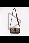  Gucci - Double G logo, WEB stripe, Gold-colored hardware. 100% GG Supreme textile in beige color . Size: W 18.5 x H 10 x D 5.5 cm. Strap: Detachable and adjustable 55cm shoulder strap. magnetic clasp. Country of manufacture: Italy. Care: specialized cleaning - photo 6