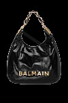  Balmain - металевий логотип, золота фурнітура. 100% шкіра теляча. Ручки: ручки-ланцюжка, переплетені шкірою. Розмір: 5,5 x 45,5 x 38 см. кишеня для карток з тисненої шкіри. магнітна застібка. Країна виробник: Італія. Догляд: спеціалізоване чищення - фото 8