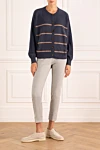 Brunello Cucinelli  - stripe pattern. 100% cashmere. Closure: buttons. Country of manufacture: Italy. Care: specialized cleaning - photo 7