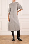 Brunello Cucinelli  - вязаный узор. 60% шерсть, 10% шелк, 30% кашемир. Страна производитель: Италия. Уход: специализированная чистка - фото 7
