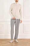 Brunello Cucinelli  - tucks. 100% wool. Closure: drawstring, zipper. two side pockets, two back pockets. Country of manufacture: Italy. Care: specialized cleaning - photo 9