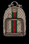  Gucci - красно-зеленая лента Web. 60% полиуретан, 20% хлопок, 20% полиэстер. молния. Размер: Ш 22 х В 29 х Г 15 см. карман на молнии спереди, внутренний карман на молнии. Страна производитель: Италия. Уход: специализированная чистка - фото 6