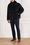 Loro Piana  - 100% кашемір. Колір: синій. блискавка. Крамани: дві бічні кишені. Утеплювач: пух. Країна виробник: Італія. Догляд: спеціалізоване чищення - фото 7