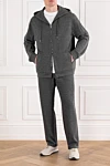  Isaia - 100% wool. Additional: hood. Color: gray. Country of manufacture: Italy. Care: specialized cleaning - photo 8
