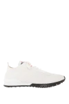Kiton  - contrast sole. 90% cotton, 10% elastane. Color: white. Fastener: lacing. Country of manufacture: Italy. Care: specialized cleaning - photo 5