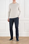 Cesare di Napoli  - 52% linen, 46% wool, 2% elastane. Closure: drawstring, zipper. two side pockets, one back pocket. Country of manufacture: Italy. Care: specialized cleaning - photo 7