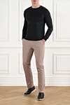  Cesare di Napoli - 85% cotton, 11% silk, 4% elastane. Closure: drawstring, zipper. two side pockets, one back pocket. Country of manufacture: Italy. Care: specialized cleaning - photo 8