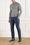 Cesare di Napoli  - 46% wool, 31% silk, 23% linen. Closure: drawstring, zipper. two side pockets, one back pocket. Country of manufacture: Italy. Care: specialized cleaning - photo 7
