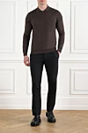 Cesare di Napoli  - 100% wool. Closure: drawstring, zipper. two side pockets, one back pocket. Country of manufacture: Italy. Care: specialized cleaning - photo 7