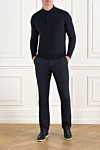 Cesare di Napoli  - 100% wool. Closure: drawstring, zipper. two side pockets, one back pocket. Country of manufacture: Italy. Care: specialized cleaning - photo 7