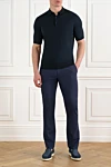 Cesare di Napoli  - 97% wool, 3% elastane. Closure: drawstring, zipper. two side pockets, one back pocket. Country of manufacture: Italy. Care: specialized cleaning - photo 7
