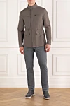  Corneliani - 64% хлопок, 36% полиамид. два боковых кармана, два нагрудных кармана на молнии. молния. Страна производитель: Италия. Уход: специализированная чистка - фото 8
