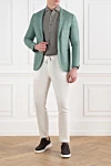 Corneliani  - check pattern. 100% silk. buttons, zipper. two side pockets, one chest pocket. Country of manufacture: Italy. Care: specialized cleaning - photo 7