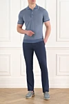 Corneliani  - візерунок сітка, контрастна окантовка. 100% бавовна. Країна виробник: Італія. Догляд: спеціалізоване чищення - фото 7
