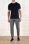 Corneliani  - 70% хлопок, 30% полиамид. шнурок на поясе, молния. два боковых кармана, два задних кармана. Страна производитель: Италия. Уход: специализированная чистка - фото 7