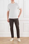 Brunello Cucinelli  - edging on sleeves and collar. 100% cotton. Country of manufacture: Italy. Care: specialized cleaning - photo 7