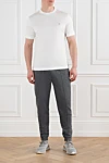  Brunello Cucinelli - edging on sleeves and collar, brand logo. 100% cotton. Country of manufacture: Italy. Care: specialized cleaning - photo 8