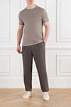 Brunello Cucinelli  - edging on sleeves and collar, brand logo. 100% cotton. Country of manufacture: Italy. Care: specialized cleaning - photo 7