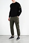 Stone Island  - логотип бренда. 97% хлопок, 3% эластан. два боковых кармана, два кармана на штанинах, один задний карман. Страна производитель: Италия. Уход: специализированная чистка - фото 7