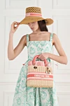  Dior - Christian Dior embroidery . 50% wood, 50% cotton. Country of manufacture: Italy. Care: specialized cleaning - photo 8