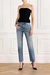 Saint Laurent  - рюшами з віскозного джерсі. 100% віскоза. блискавка, гачок. Країна виробник: Італія. Догляд: спеціалізоване чищення - фото 7