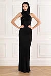 Saint Laurent  - драпированная детализация . 91% вискоза, 9% эластан. Страна производитель: Франция. Уход: специализированная чистка - фото 7