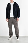 Stone Island  - логотип бренда. капюшон. 100% хлопок. молния. Краманы: два боковых кармана. Страна производитель: Италия. Уход: специализированная чистка - фото 7