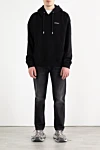 Off-White  - логотип бренда. Доплонительно: капюшон с кулиской. 100% хлопок. карман кенгуру. Страна производитель: Италия. Уход: специализированная чистка - фото 7