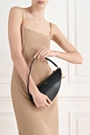 Alaia  - 100% натуральна шкіра. блискавка. Розміри (см): Д30 x В13 x Г9. Країна виробник: Італія. Догляд: спеціалізоване чищення - фото 9