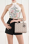  Dior - подвески Dior. 100% телячья кожа. Длина ремня: тонкий, регулируемый и съемный плечевой ремень. застежка Triomphe Metallic. внутренний карман на молнии, большой плоский карман. Страна производитель: Франция. Уход: специализированная чистка - фото 8