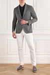 Sartoria Latorre  - 84% wool, 14% polyamide, 2% elastane. buttons. two side pockets, one chest pocket. Country of manufacture: Italy. Care: specialized cleaning - photo 7