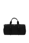  Prada - metal triangular logo. 60% polyurethane, 20% cotton, 20% polyamide. Dimensions: W 50x H 27x D 27 cm. Strap Length: Detachable and adjustable braided nylon shoulder strap. two external zip pockets, a small back pocket, two internal zip pockets. Closure: zipper. Country of manufacture: Italy. Care: specialized cleaning - photo 6