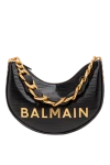  Balmain - metal Balmain logo. 100% calfskin. Dimensions: 28 x 20.5 x 5.5 cm. Strap Length: Adjustable, detachable shoulder strap with buckle and carabiners. Internal slip pocket, embossed leather card pocket. Closure: zipper. Country of manufacture: Italy. Care: specialized cleaning - photo 8