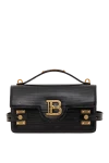 Balmain - золотистый металлический логотип Balmain. 100% натуральная кожа. Длина ремня: тонкий съемный кожаный плечевой ремень и ручка. два кармана на молнии. поворотный замок. Страна производитель: Франция. Уход: специализированная чистка - фото 8