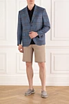 Sartoria Latorre  - check pattern. 70% wool, 19% silk, 10% linen. Closure: buttons. 2 side pockets, one chest pocket. Country of manufacture: Italy. Care: specialized cleaning - photo 7