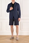 Sartoria Latorre  - 84% шерсть, 14% нейлон, 2% эластан. пуговицы. 2 боковых кармана, один нагрудный. Страна производитель: Италия. Уход: специализированная чистка - фото 7