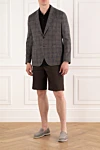 Sartoria Latorre  - 65% шерсть, 27% хлопок, 8% лен . Цвет: коричневый. пуговицы. два боковых кармана, один нагрудный карман. Страна производитель: Италия. Уход: специализированная чистка - фото 7