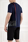 Gucci  - Web archive strip. 60% polyurethane, 20% polyester, 20% cotton. Dimensions: W 18.5 x H 13.5 x D 7 cm. Strap length: adjustable textile shoulder strap 55 cm high. three slots for plastic cards. Fastener: metal hook-and-loop fastener. Country of manufacture: Italy. Care: specialized cleaning - photo 7