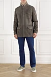  Enrico Mandelli - fur collar. 100% suede. two side pockets, two chest pockets. Fastener: zipper. Country of manufacture: Italy. Care: specialized cleaning - photo 8