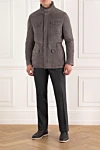 Enrico Mandelli  - fur collar. 100% suede. two side pockets, two chest pockets. Fastener: zipper. Country of manufacture: Italy. Care: specialized cleaning - photo 7