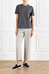 Brunello Cucinelli  - Monil chain, tucks. 73% viscose, 27% linen. Fastener: zipper. two side pockets, two back pockets. Country of manufacture: Italy. Care: specialized cleaning - photo 7