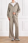  Brunello Cucinelli - monili chain. Additional: hood. 67% cotton, 31% silk, 2% polyamide. Fastener: zipper. two side pockets. Country of manufacture: Italy. Care: specialized cleaning - photo 8