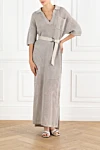  Brunello Cucinelli - openwork knitting. 100% cotton. Fastener: belt. chest pocket. Country of manufacture: Italy. Care: specialized cleaning - photo 8