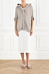 Brunello Cucinelli  - 100% cotton. Fastener: zipper, buttons. Country of manufacture: Italy. Care: specialized cleaning - photo 7