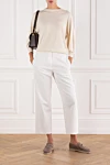 Brunello Cucinelli  - 100% cotton. Color: white. Fastener: buttons, zipper. Country of manufacture: Italy. Care: specialized cleaning - photo 7