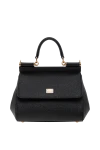 Dolce & Gabbana  - Decoration: branded plate with two types of galvanic coating. 100% calfskin. Dimensions: 18.5 x 20 x 10 cm. Strap length: top handle and removable, adjustable shoulder strap in Dauphine calfskin. internal zipped pocket with logo and pocket for smartphone. front flap with double hidden magnet closure. Country of manufacture: Italy. Care: specialized cleaning - photo 7