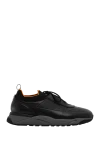 Santoni  - Decoration: orange stitch details. 100% calfskin. ribbed rubber sole. lace-up. Country of manufacture: Italy. Care: specialized cleaning - photo 7