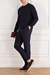  Corneliani - 100% wool. Color: blue. Country of manufacture: Italy. Care: specialized cleaning - photo 8